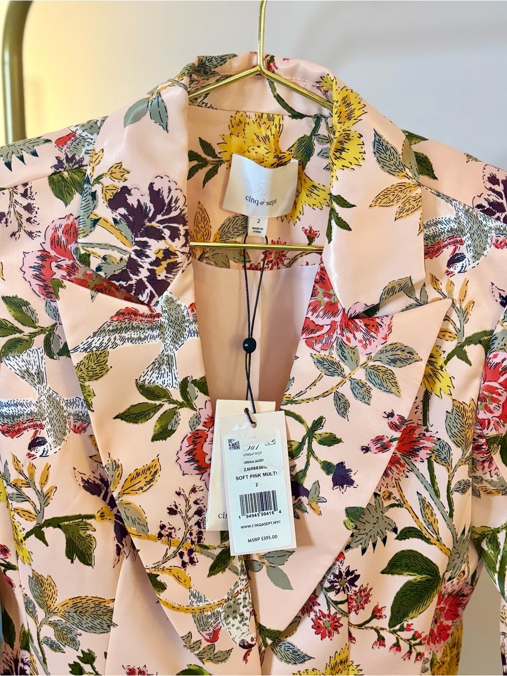 Cinq à Sept Ursula Floral Blazer - Size 2 - NWT - Picture 6 of 6